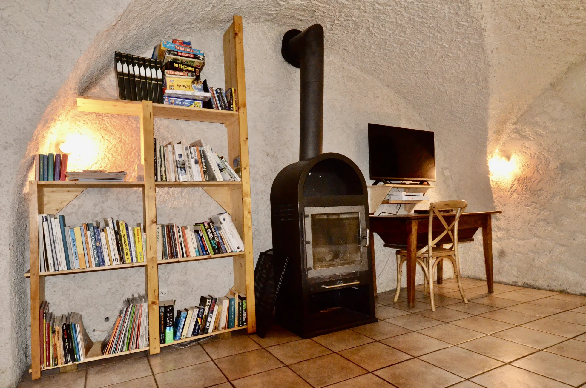 Le salon ou l'on se retrouve à maintes occasions, apéro,